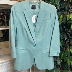 🆕NWT The Limited Aqua Green Blazer with Button Detail, M